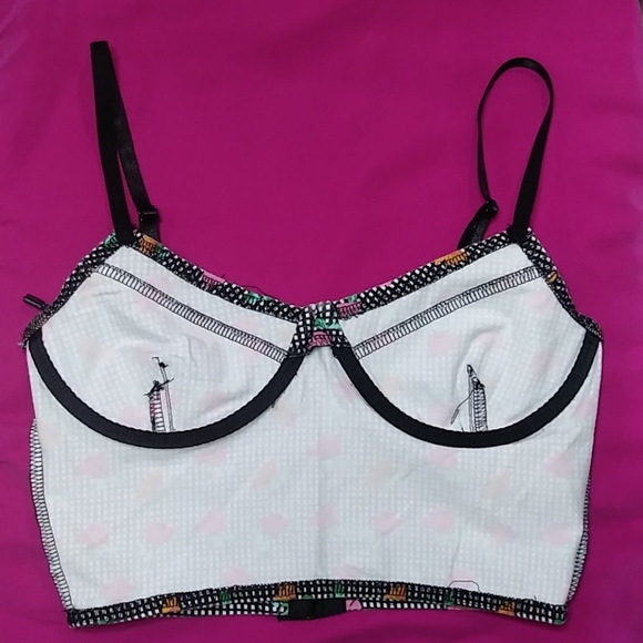 🎈MINKPINK Floral Cop Top Sz S - Picture 5 of 7